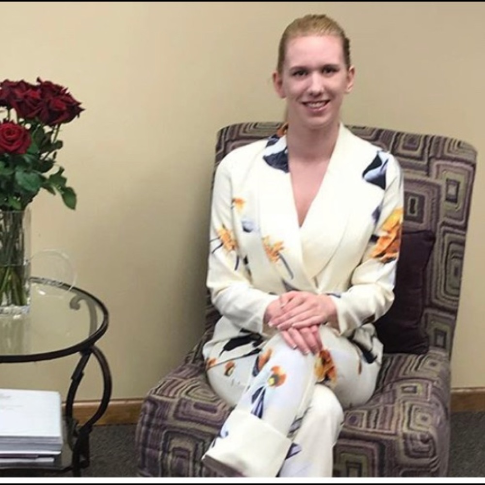 Fashion nova floral suit